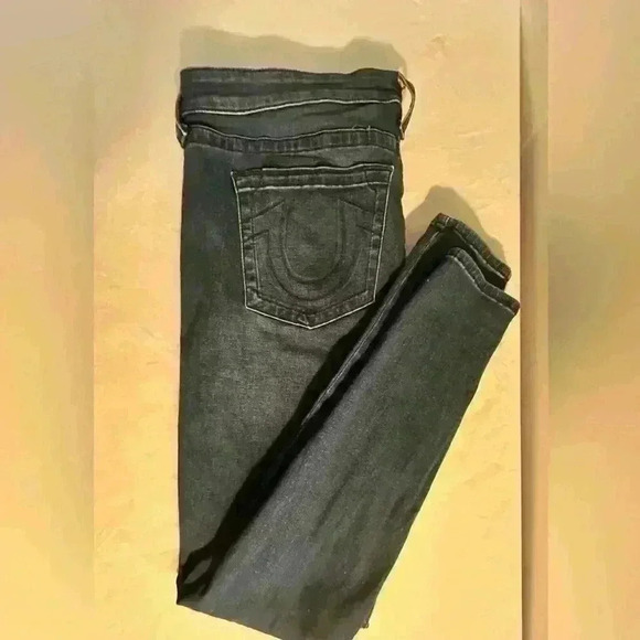 True Religion Denim - True Religion Halle jeans mid-rise super skinny